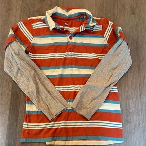 Tea Collection Boys 100% Cotton Long Sleeve Polo Shirt
